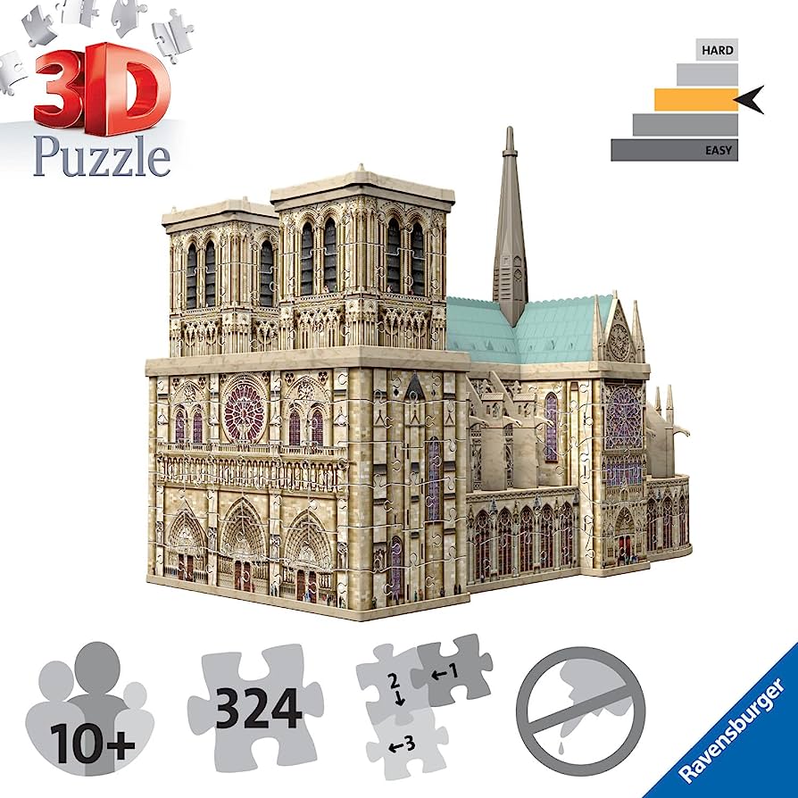 keuken Vooruitgaan wees stil Ravensburger 3D Puzzle Notre Dame | Juggles Toys